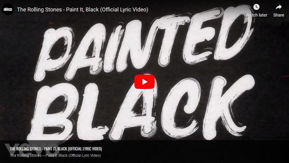 Paint It Black - The Rolling Stones - Rock Vinyl Revival 