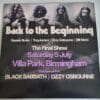 Black Sabbath - Back To The Beginning Final Show 2025 (LP RECORD)