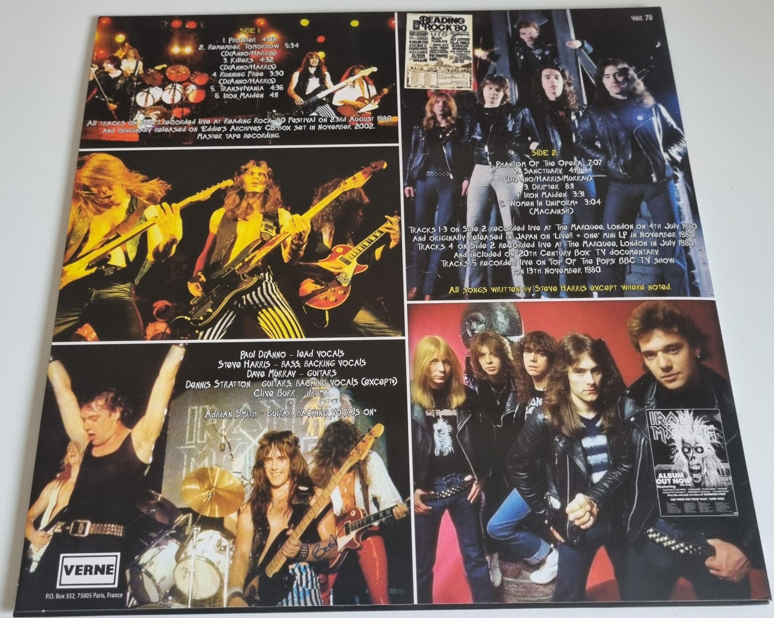 Iron Maiden-Live Reading 1980 and More Rare Early Tracks LP ALBUM - Image 3